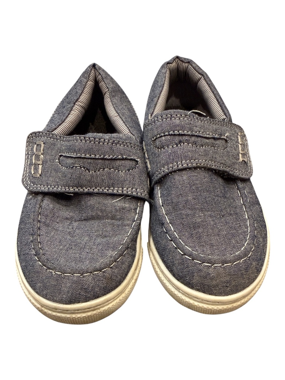 Jumping Beans | Denim Slip-On Sneakers with Velcro Strap
